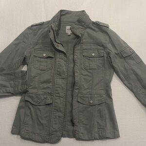 Kensie Green Utility Jacket